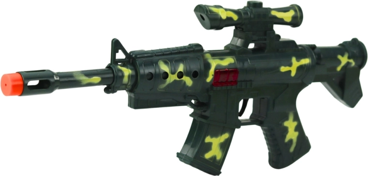 Realistisch geweer met mechanisch geluid