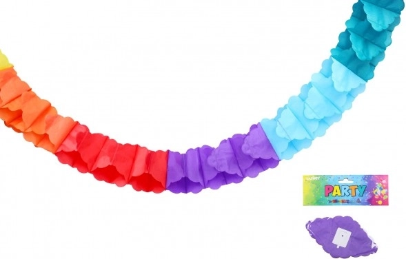 Guirlande en papier colorée 3 m
