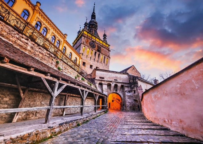 Puzzle Clock Tower Sighișoara Romania 1000 pieces