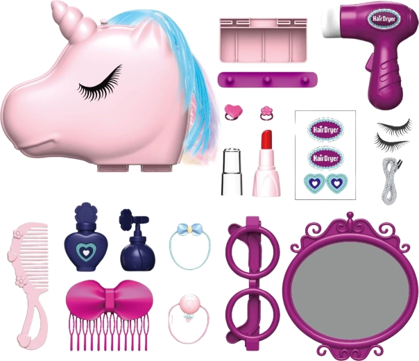 Complete set for pretend beauty salon play