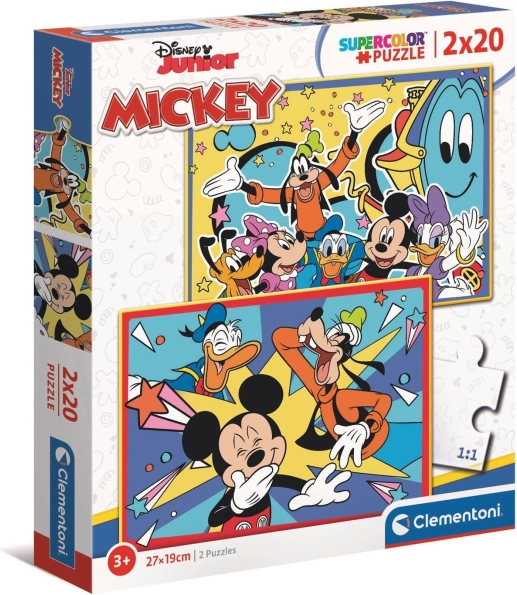 Clementoni puzzle Mickey and friends 2x20 pieces