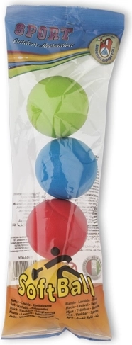 Androni set of 4 soft balls, diameter 7 cm