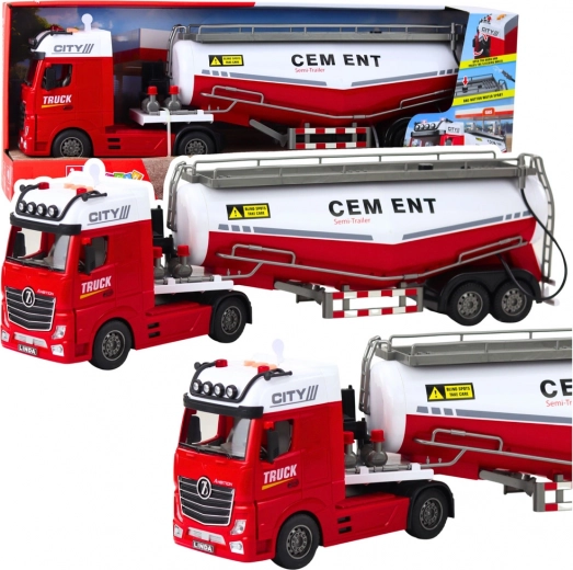 Tanker truck with lights and sounds, water-spraying function 59 cm
