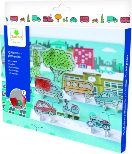 Pockets film rétractable – moyens de transport, kit créatif