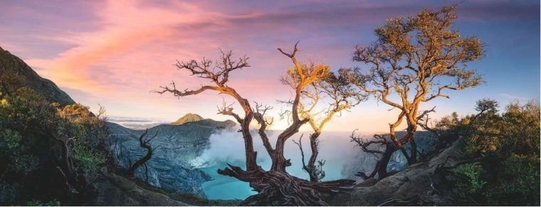Panoramic Puzzle RAVENSBURGER Sulfur Lake on Mount Ijen, Java