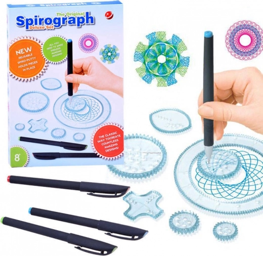 Spirograf – kreativni obrazovna set za crtanje spirala