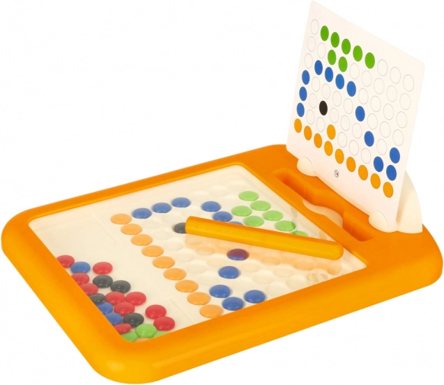 Tavoletta magnetica a mosaico per bambini con palline magnetiche, 24 × 18 cm, 40 palline