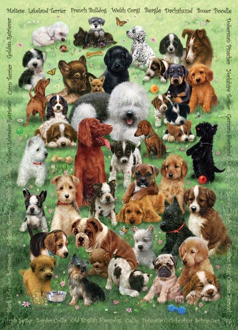 COBBLE HILL Family Puzzle Puppy Love – 350 Pieces