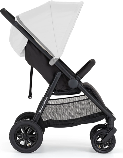 Smooth ride thanks to air-filled wheels and suspension