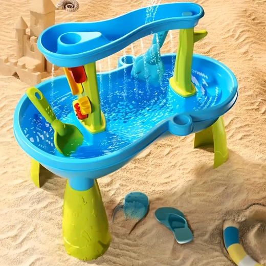 Kaskadowe efekty wodne i wirujące koła