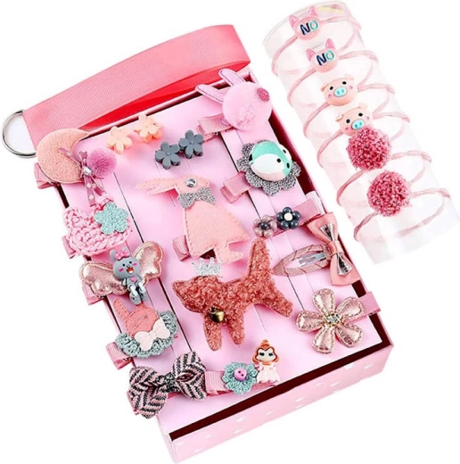 Magnifique ensemble de bandeaux et pinces à cheveux pour filles, ensemble de 24 pièces