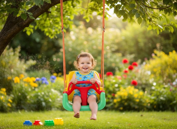Dondolio stabile per i più piccoli