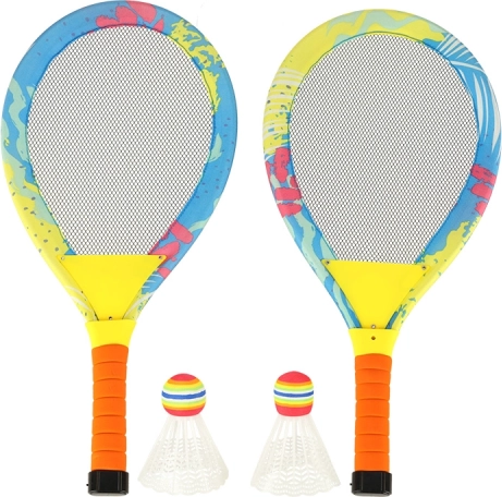 Racchette da badminton LED luminose con volani