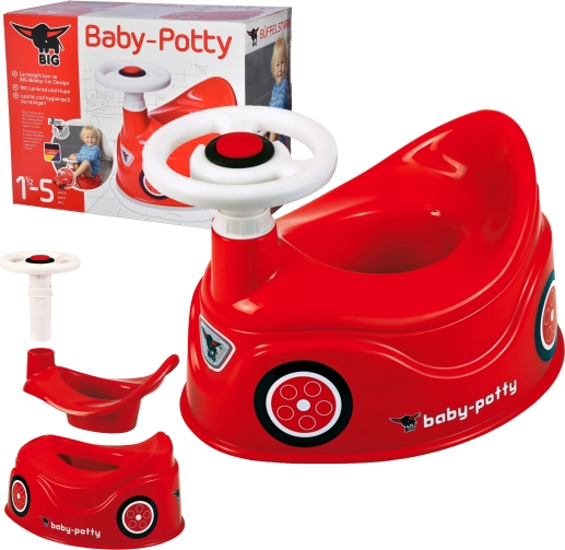 Kinder-Töpfchen in Autoform BIG New Bobby Car mit Lenkrad und Hupe