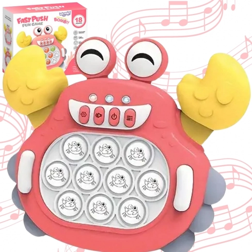 Elektronisch anti-stress spel Pop It krab rood