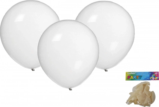 Inflatable balloons 30 cm – set of 10, transparent