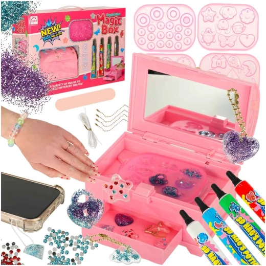 Kit créatif pour fabriquer des bijoux Boîte Magique UV