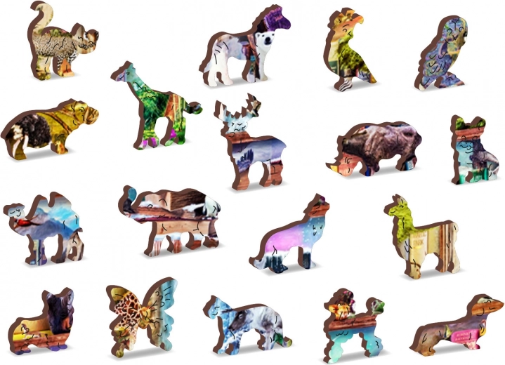 Unikátní dílky ve tvaru zvířat a předmětů