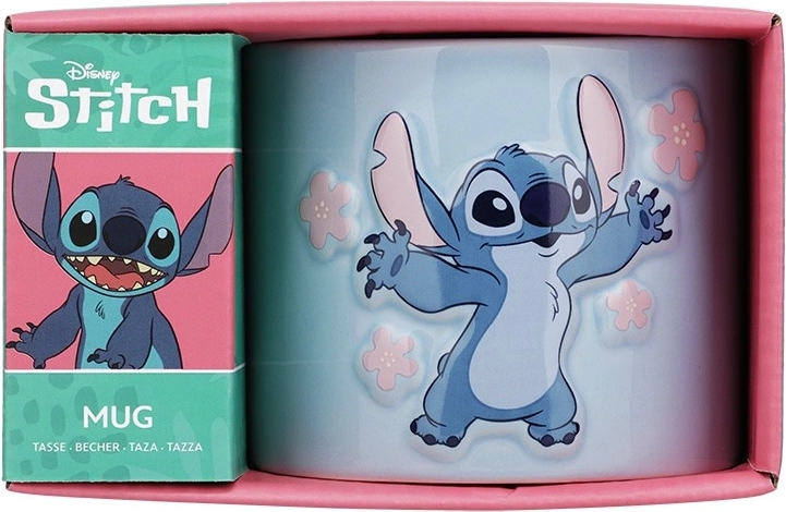 Kerámia bögre Stitch domborított