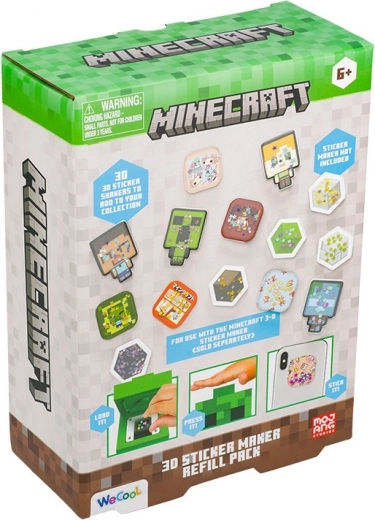 minecraft set di ricambio 3D per la creazione di adesivi – kit di ricarica