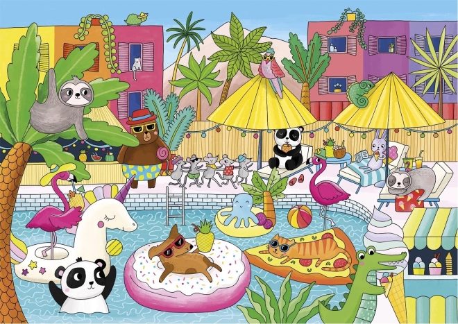 Pool Party Puzzle 100 Pieces