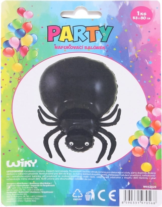 Opblaasbare ballon Zwarte Spin