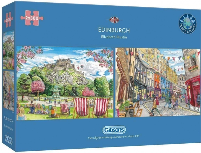 Gibsons puzzle Edinburgh 2×500 pieces