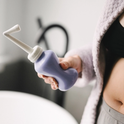 Omgekeerde spuitkop voor eenvoudig gebruik