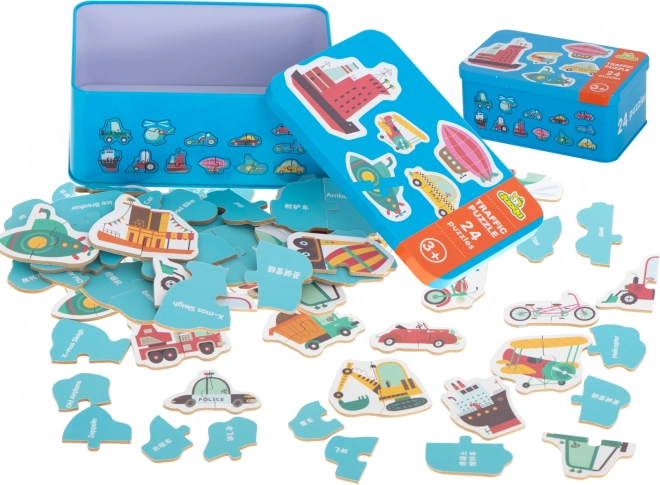 Puzzle en Boîte Véhicules