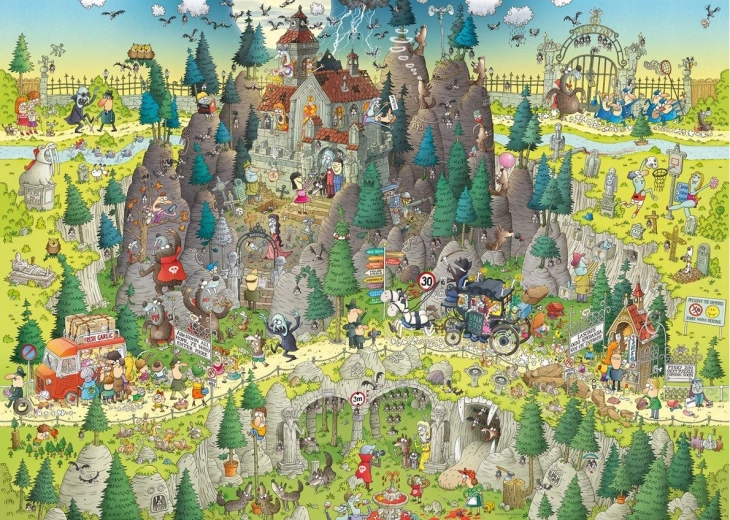 Puzzle Heye Crazy ZOO: Transylvania Exhibit 1000 pieces
