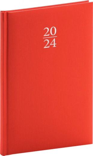 Ugentlig kalender Capys 2024 rød