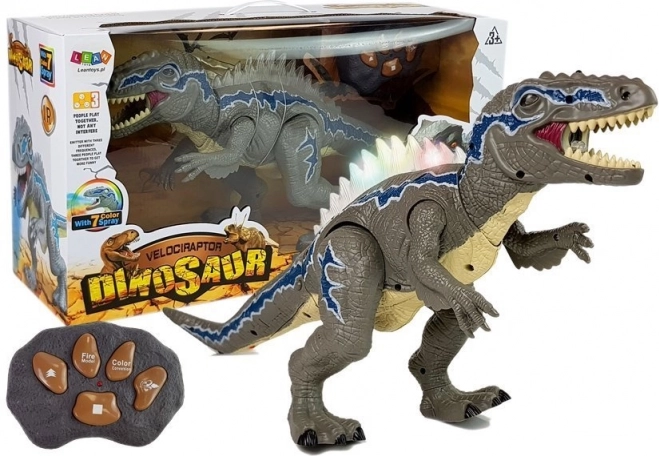 Zdalnie sterowany dinozaur Tyrannosaurus z efektami świetlnymi
