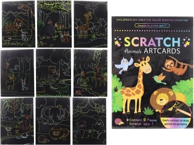 Ensemble d’images à gratter, lot de 9 pièces