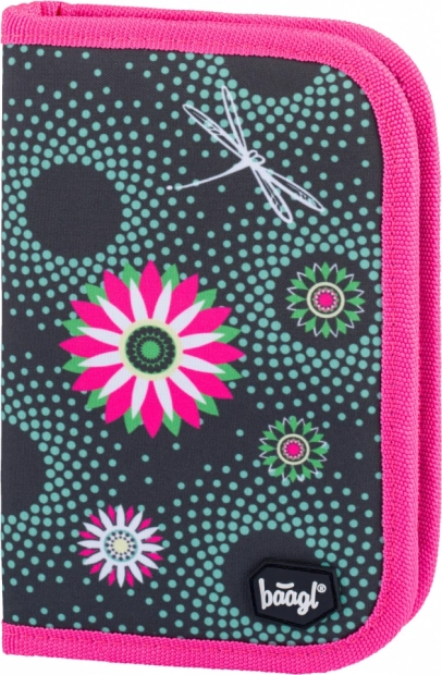 BAAGL Trousse scolaire classique Fleurs