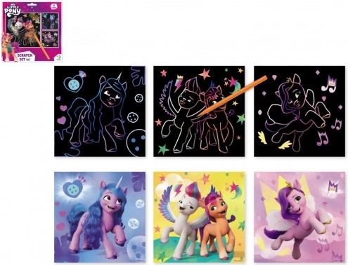 Škrabací obrázky My Little Pony 20x20 cm