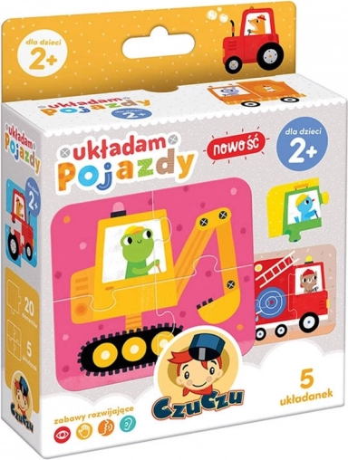 CzuCzu stacking puzzle vehicles – 5 sets of 4 pieces