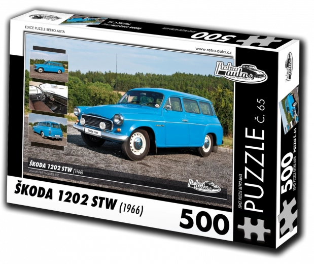 Puzzle Retro Cars Škoda 1202 STW 500 pieces