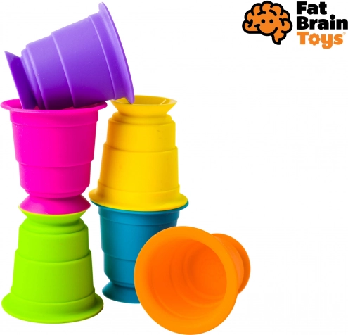 Fat Brain przyssawkowe kubeczki Suction Kupz
