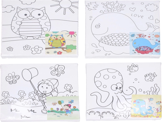 Easy painting thanks to clear outlines