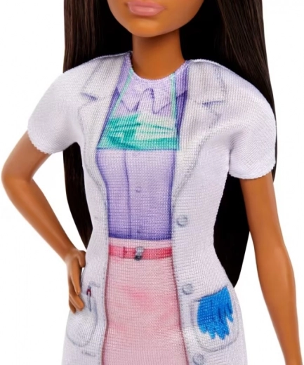 Barbie ve zubařském plášti s doplňky