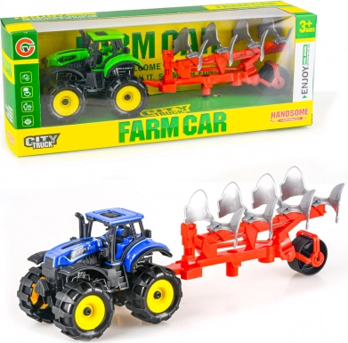 Traktor s pluhom na zotrvačník 25 cm