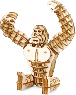 RoboTime puzzle 3D en bois gorille