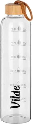 Vetro borosilicato e tappo in bambù