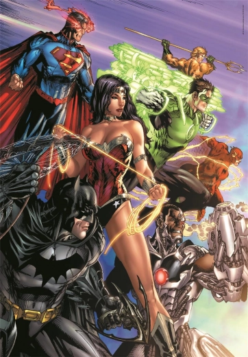 Puzzle 1000 pezzi Compact DC Comics Lega della Giustizia (Justice League)