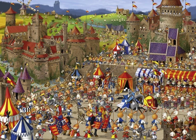 HEYE Puzzle 1000 pieces – Battle of the Rabbits (Ruyer)