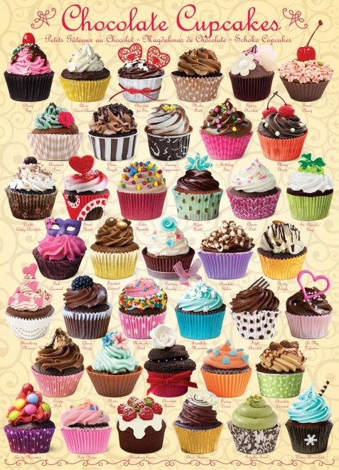 Puzzle Eurographics Chocolate Cupcakes 1000 Pieces