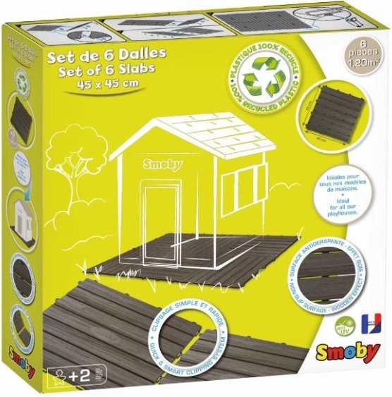 SMOBY playhouse floor panels – set of 6 pieces