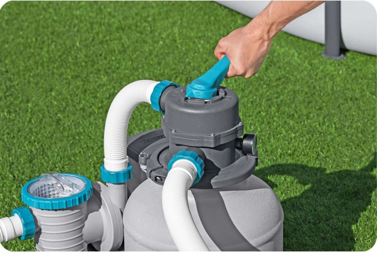 Valvola a 6 vie per un facile cambio delle funzioni