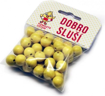 Drvene perle Pile 12 mm – set 40 kom