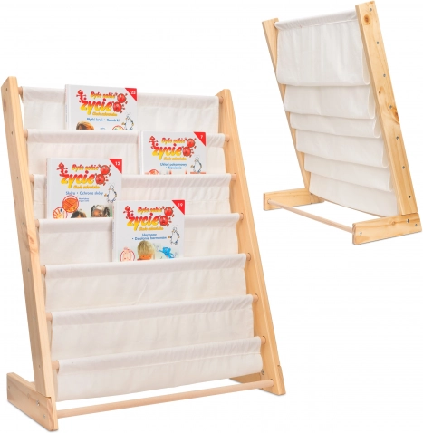 Children's Wooden Bookshelf with Stand 76.5 cm